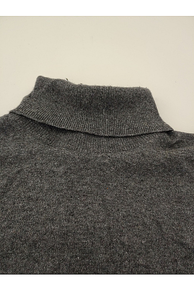 LAWRENCE GREY Pánský šedý kašmírový rolák basic Vel. XL | LAWRENCE GREY | obrázek 4