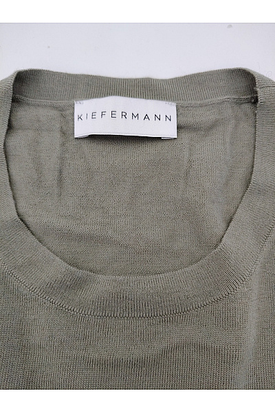 KIEFERMANN Pánský vlněný pulovr khaki basic Velikost EU XXL | KIEFERMANN | obrázek 4