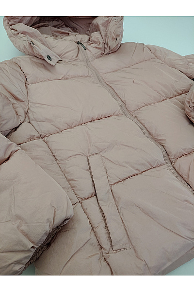 ONLY Růžová prošívaná puffer bunda s kapucí Velikost XL | ONLY | obrázek 6