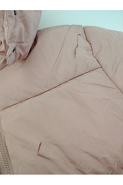 ONLY Růžová prošívaná puffer bunda s kapucí Velikost XL | ONLY | obrázek 7