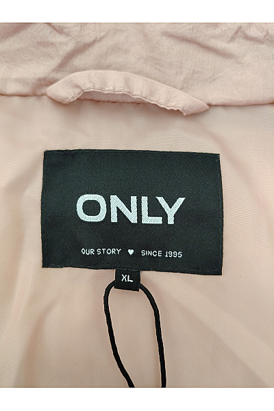 ONLY Růžová prošívaná puffer bunda s kapucí Velikost XL | ONLY | obrázek 8