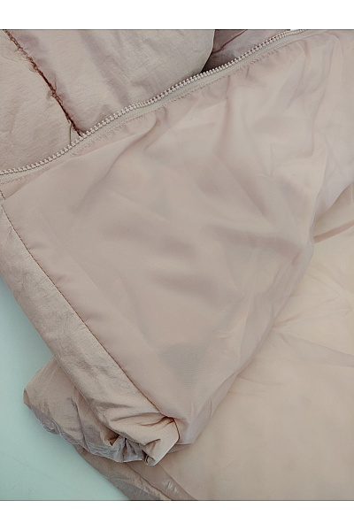 ONLY Růžová prošívaná puffer bunda s kapucí Velikost XL | ONLY | obrázek 11