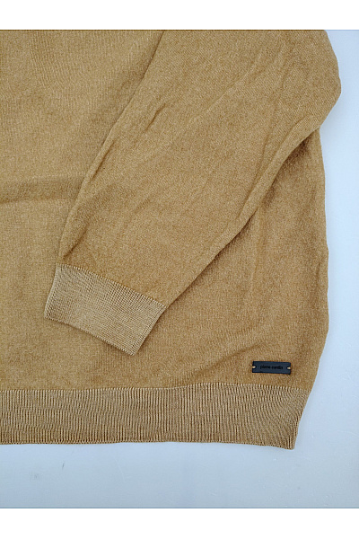 PIERRE CARDIN Dámský vlněný merino pulovr hnědý basic Vel. 5XL | PIERRE CARDIN | obrázek 3