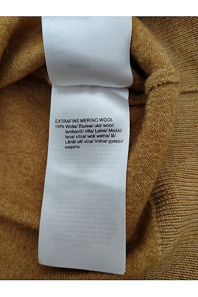 PIERRE CARDIN Dámský vlněný merino pulovr hnědý basic Vel. 5XL | PIERRE CARDIN | obrázek 5