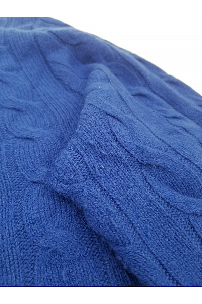Ralph Lauren Modrý vlněný pulovr s copánkovým vzorem Vel. US XL | Ralph Lauren | obrázek 3