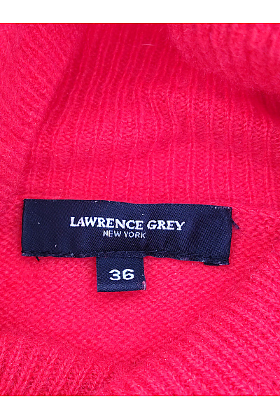LAWRENCE GREY Červený kašmírový rolák oversized Velikost EU 36 | LAWRENCE GREY | obrázek 6