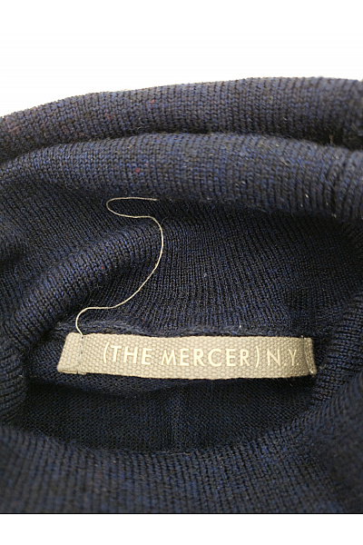 THE MERCER N.Y. Modrý dámský rolák s balonovými rukávy Velikost XL | THE MERCER N.Y. | obrázek 4