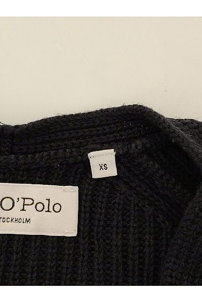 Marc O´Polo Černý pletený bavlněný pulovr s výstřihem do V Vel. XS | Marc O´Polo | obrázek 7