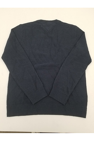TOMMY HILFIGER Modrý pletený pulovr přes hlavu basic Vel. M | TOMMY HILFIGER | obrázek 7