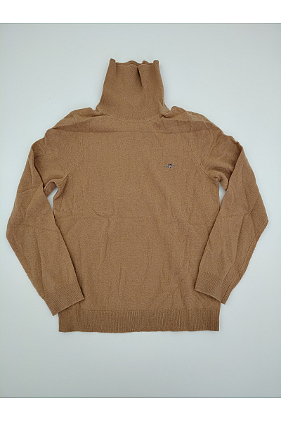 GANT Dámský Vlněný Rolák Hnědý Basic Velikost S