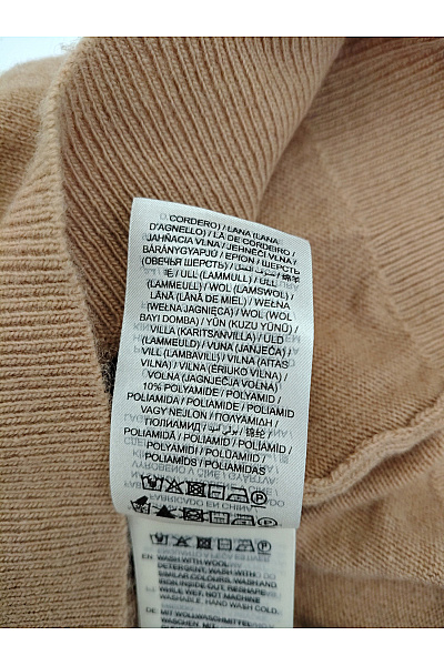 GANT Dámský vlněný rolák hnědý basic Velikost S | GANT | obrázek 6