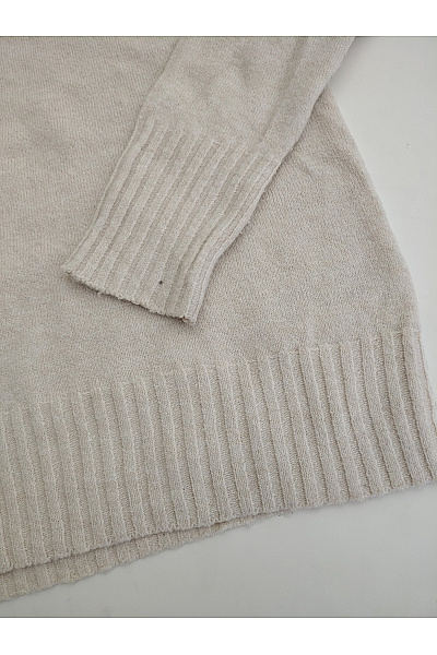 ONLY Béžový dámský oversized pulovr se stojáčkem Velikost M | ONLY | obrázek 3