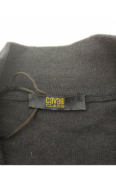 Royal class Pánský černý vlněný pulovr se stojáčkem na zip Vel. L | royal class | obrázek 5