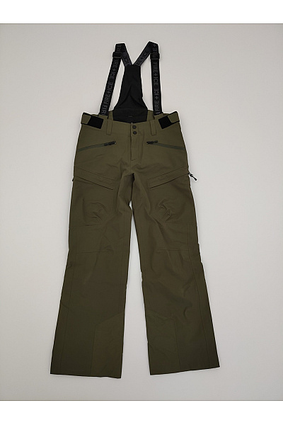 Fire And Ice Khaki Lyžařské Kalhoty S Kšandami A Kapsami Vel. 48