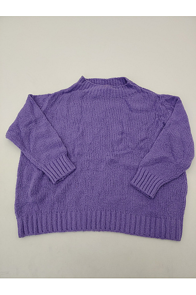 MAX&CO. Fialový bavlněný oversized pulovr se stojáčkem Vel. M | MAX&CO. | obrázek 2