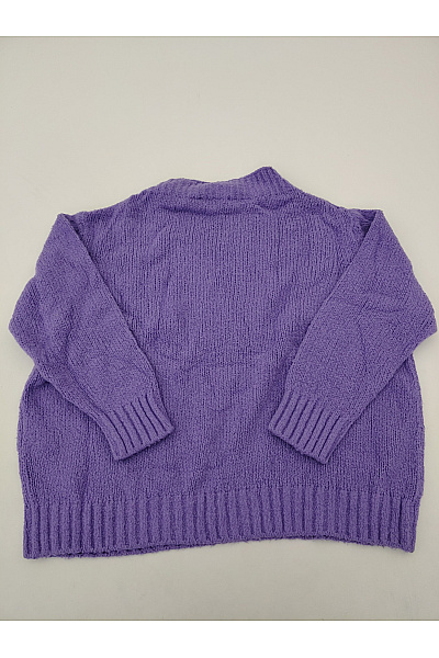 MAX&CO. Fialový bavlněný oversized pulovr se stojáčkem Vel. M | MAX&CO. | obrázek 3
