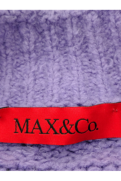 MAX&CO. Fialový bavlněný oversized pulovr se stojáčkem Vel. M | MAX&CO. | obrázek 5