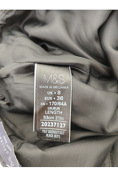 m.collection Černá vlněná mini sukně s kapsami Vel. S | m.collection | obrázek 7
