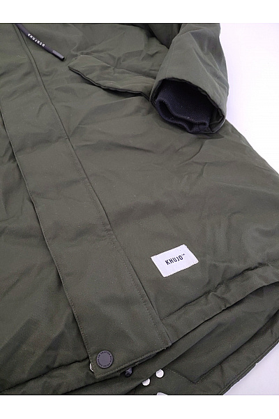 Khujo Pánská khaki parka s kapucí zimní zateplená Vel. S | Khujo | obrázek 5