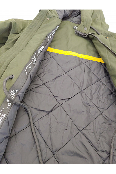 Khujo Pánská khaki parka s kapucí zimní zateplená Vel. S | Khujo | obrázek 9