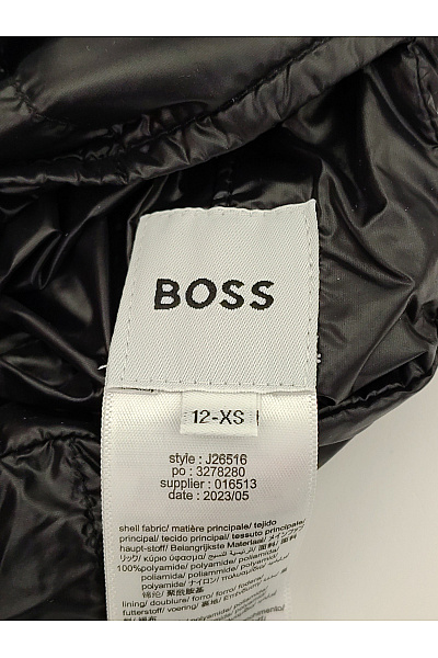 Hugo Boss Černá prošívaná puffer bunda s kapucí oboustranná Vel. 12-XS | Hugo Boss | obrázek 5