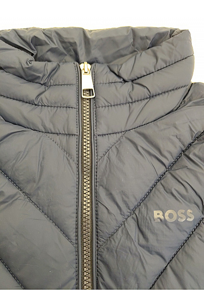 Hugo Boss Modrá prošívaná zateplená vesta bez rukávů Velikost DE 34 | Hugo Boss | obrázek 4