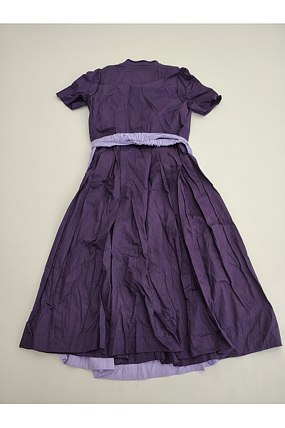 TWISTED WUNDER Fialové bavlněné dirndl šaty midi Vel. DE 40 | TWISTED WUNDER | obrázek 2