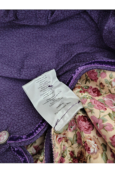 TWISTED WUNDER Fialové bavlněné dirndl šaty midi Vel. DE 40 | TWISTED WUNDER | obrázek 4