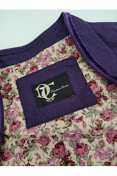 TWISTED WUNDER Fialové bavlněné dirndl šaty midi Vel. DE 40 | TWISTED WUNDER | obrázek 6