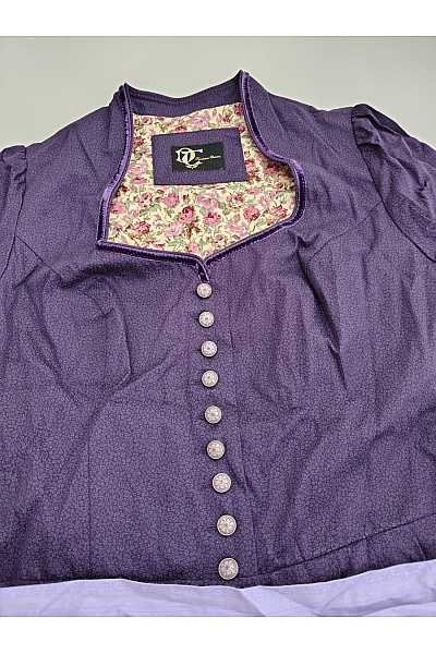 TWISTED WUNDER Fialové bavlněné dirndl šaty midi Vel. DE 40 | TWISTED WUNDER | obrázek 8