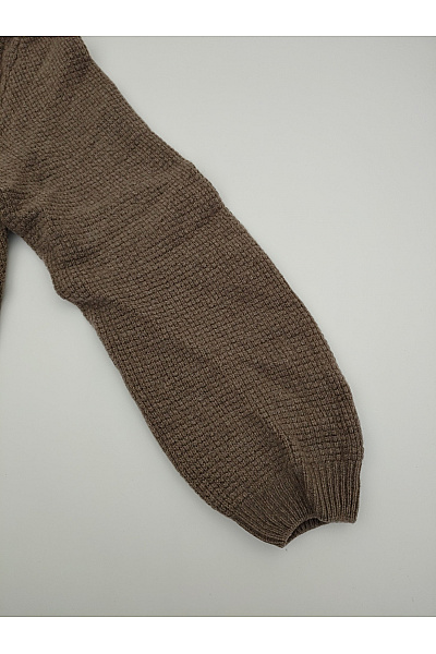 LAWRENCE GREY Hnědý kašmírový pulovr pletený oversized Velikost XL | LAWRENCE GREY | obrázek 2