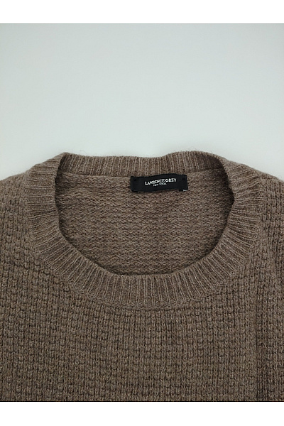 LAWRENCE GREY Hnědý kašmírový pulovr pletený oversized Velikost XL | LAWRENCE GREY | obrázek 4