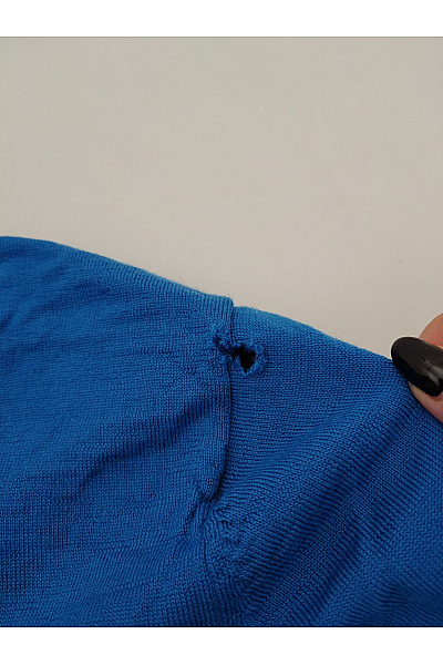 LACOSTE Modrý vlněný pulovr basic Velikost L | LACOSTE | obrázek 6