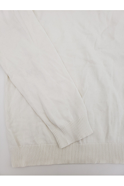 JACK & JONES Bílý bavlněný pánský pulovr se stojáčkem basic Vel. L | JACK & JONES | obrázek 3