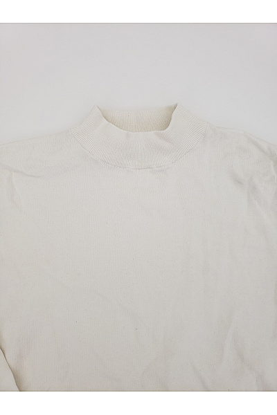 JACK & JONES Bílý bavlněný pánský pulovr se stojáčkem basic Vel. L | JACK & JONES | obrázek 4