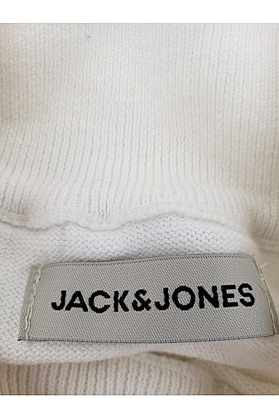 JACK & JONES Bílý bavlněný pánský pulovr se stojáčkem basic Vel. L | JACK & JONES | obrázek 7