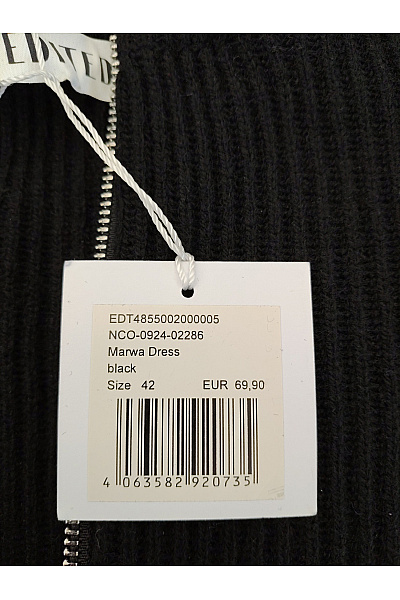 Černý pletený dámský pulovr se stojáčkem na zip Velikost EU 42 | Unimoda | obrázek 6