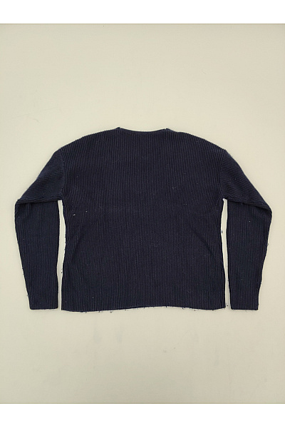 Esprit Modrý bavlněný pulovr do véčka žebrovaný Vel. US XS | Esprit | obrázek 6