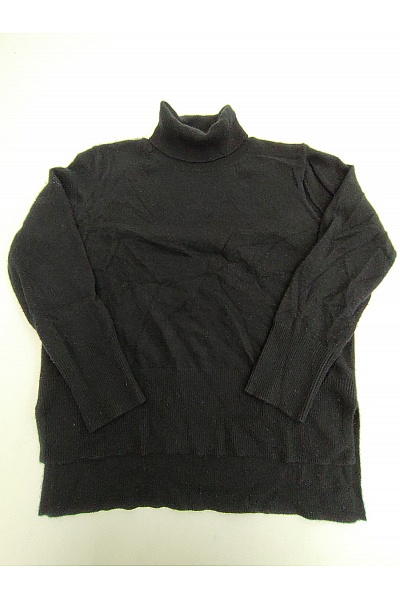 LAWRENCE GREY Dámský černý Kašmírový Rolák Oversized Vel. EU 40