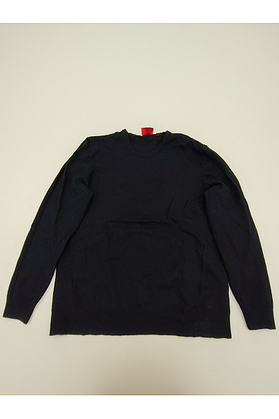 Hugo Boss Černý Vlněný Pulovr Basic Vel. XXL