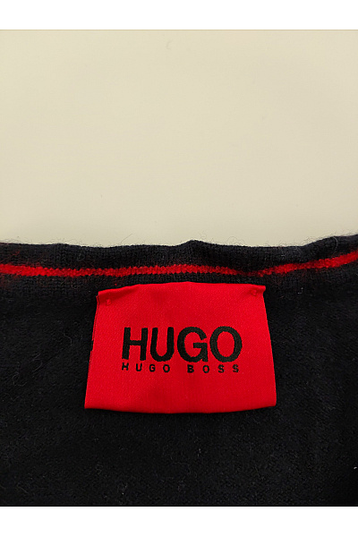 Hugo Boss Černý vlněný pulovr basic Vel. XXL | Hugo Boss | obrázek 3