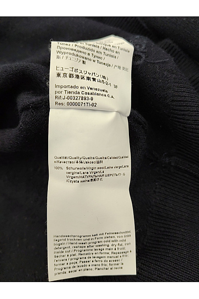 Hugo Boss Černý vlněný pulovr basic Vel. XXL | Hugo Boss | obrázek 5