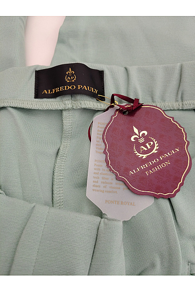 Alfredo Pauly Dámské khaki letní kalhoty cigaretové elegantní Vel. DE 44 | Alfredo Pauly | obrázek 4
