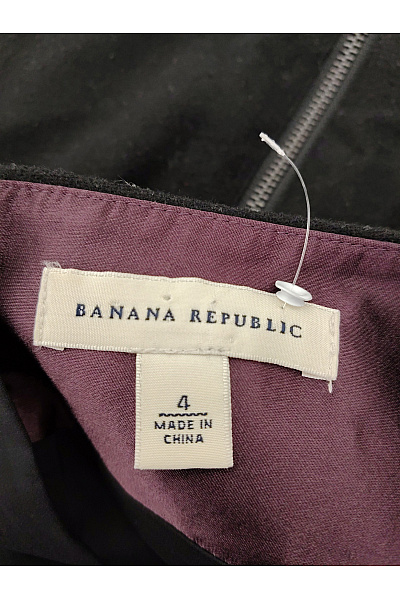 BANANA REPUBLIC Černá vlněná pouzdrová sukně s rozparkem Vel. US 4 | BANANA REPUBLIC | obrázek 7