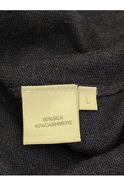 MAX TONSO CASHMERE Pánský kašmírový hedvábný pulovr do véčka modrý Vel. L | MAX TONSO CASHMERE | obrázek 7