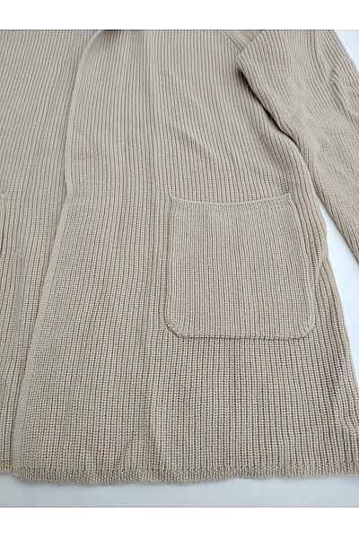 Max Mara Béžový vlněný kardigan s kapucí a kapsami Velikost EU L | Max Mara | obrázek 2