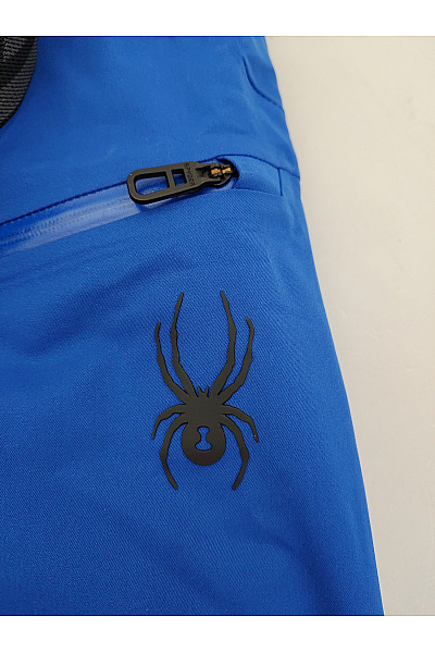 SPYDER Modré lyžařské kalhoty s kšandami a kapsami Velikost L/G | SPYDER | obrázek 7