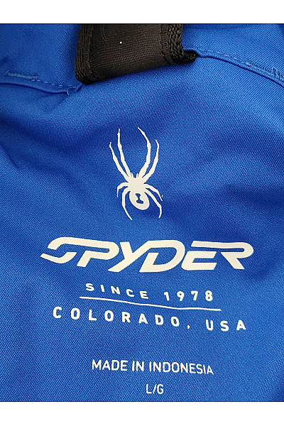 SPYDER Modré lyžařské kalhoty s kšandami a kapsami Velikost L/G | SPYDER | obrázek 10