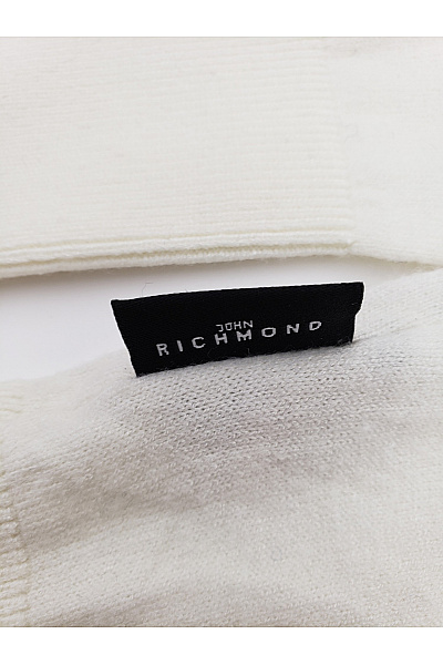 John Richmond Bílý dámský basic pulovr s dlouhým rukávem Vel. M | John Richmond | obrázek 6