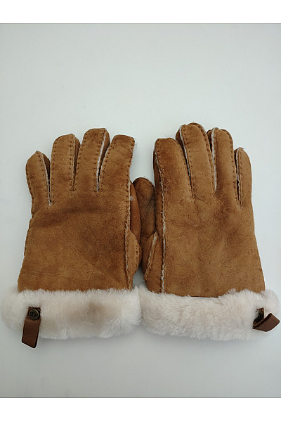 UGG Hnědé Měkké Outdoorové Rukavice Velikost M/M